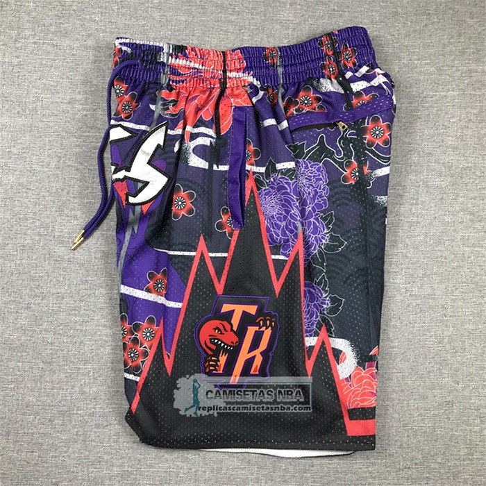 Pantalone Toronto Raptors Lunar New Year Mitchell & Ness Just Don Negro